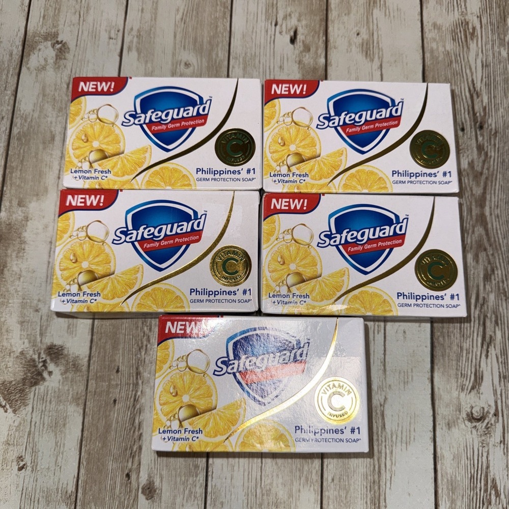 Safeguard Bath Soap Lemon Fresh + Vitamin C 125g Pack Of 5